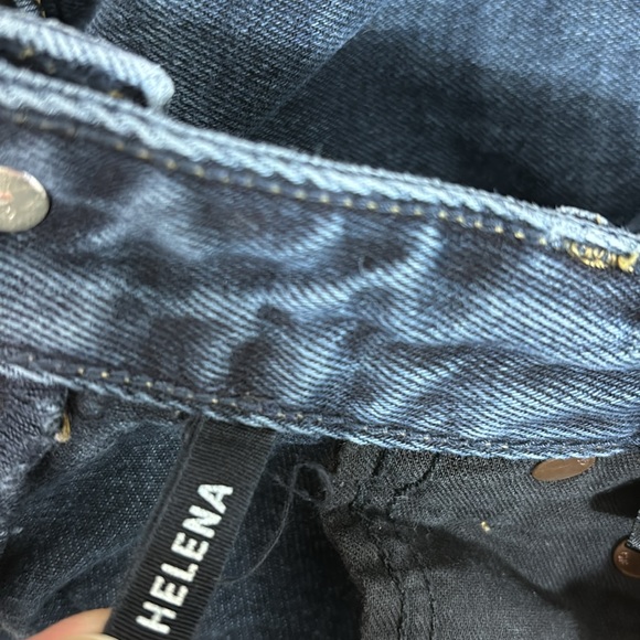 GRLFRND The Helena High Rise Straight Leg Jeans Blue Size 27 - Picture 14 of 15